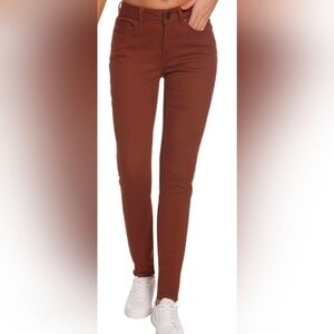 🆕 RESFEBER Brown Denim Skinny JEANS Sz 8 Pants